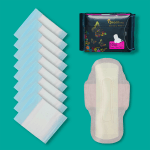Queen Plus Sanitary Napkin - Wings system - Ultra Thin - 100% Cotton - Combo of 10 Pack - 100 Pads - Image 3