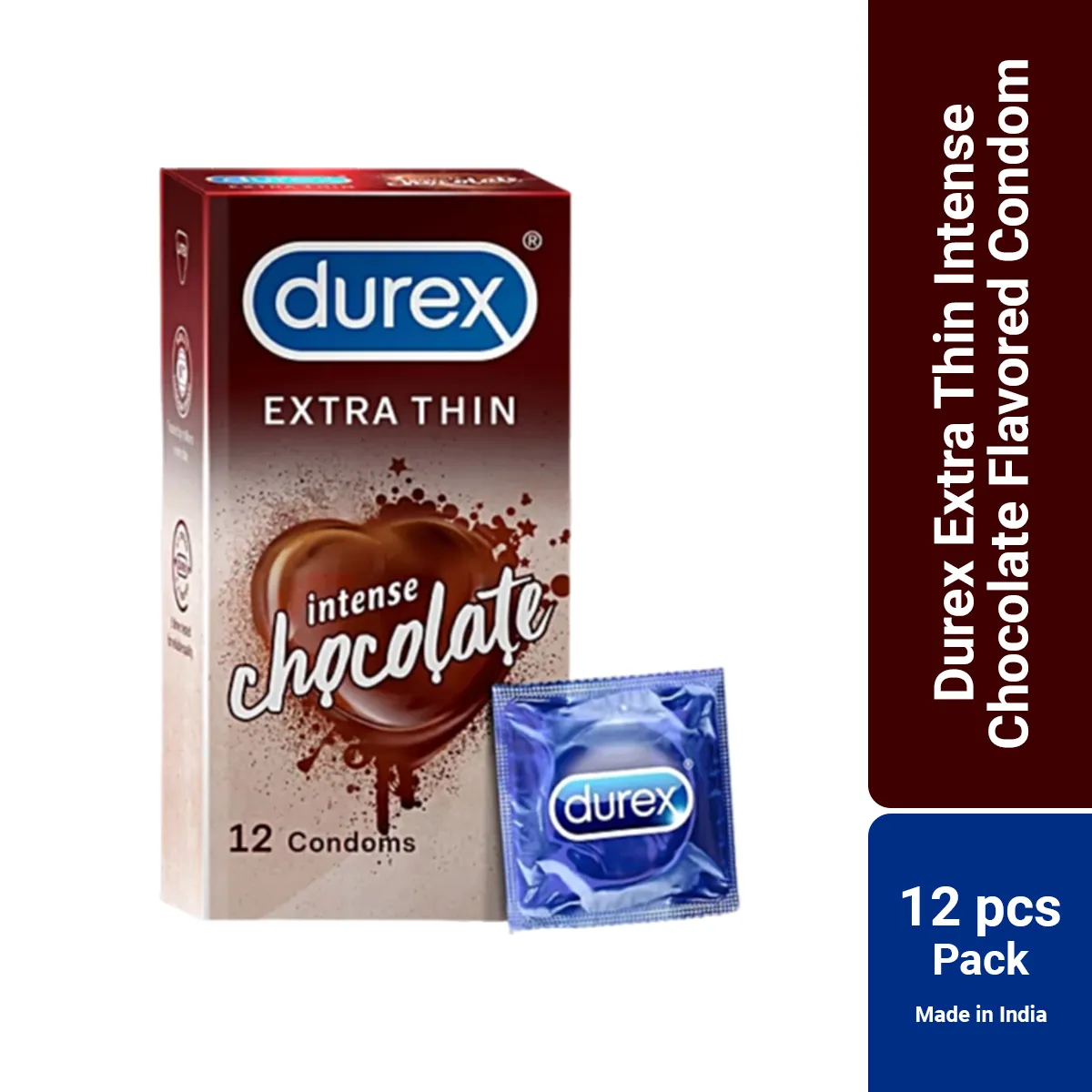 Durex Extra Thin Chocolate Flavored Condom (12 Pcs) Durex Extra Thin Chocolate Flavored Condom (12 Pcs)