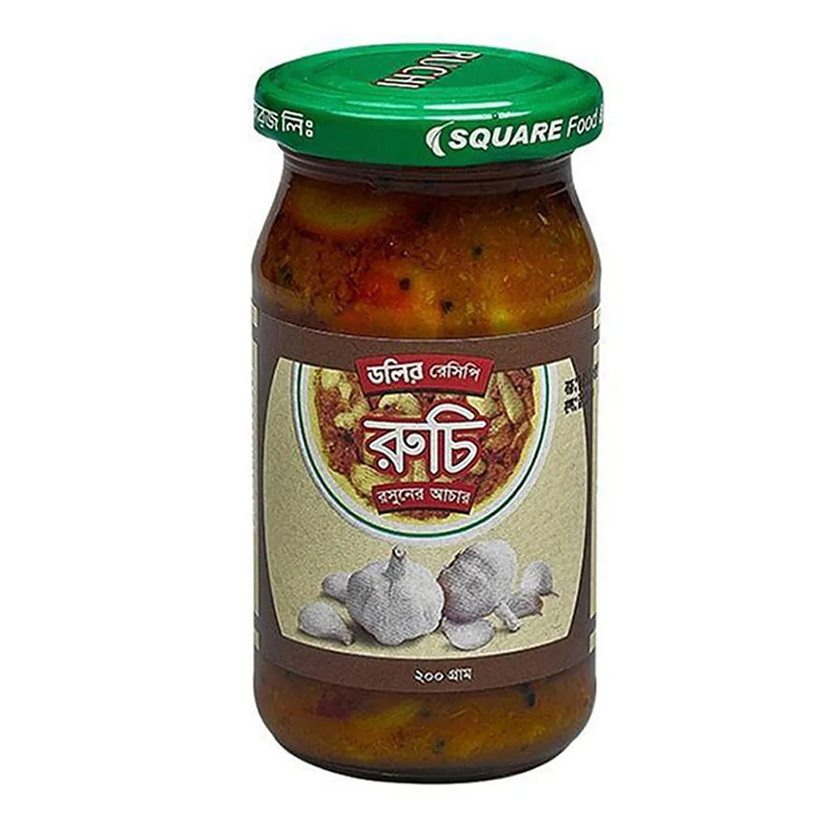 Ruchi Garlic Spicy & Sour Pickle - 200gm Ruchi Garlic Spicy & Sour Pickle - 200gm