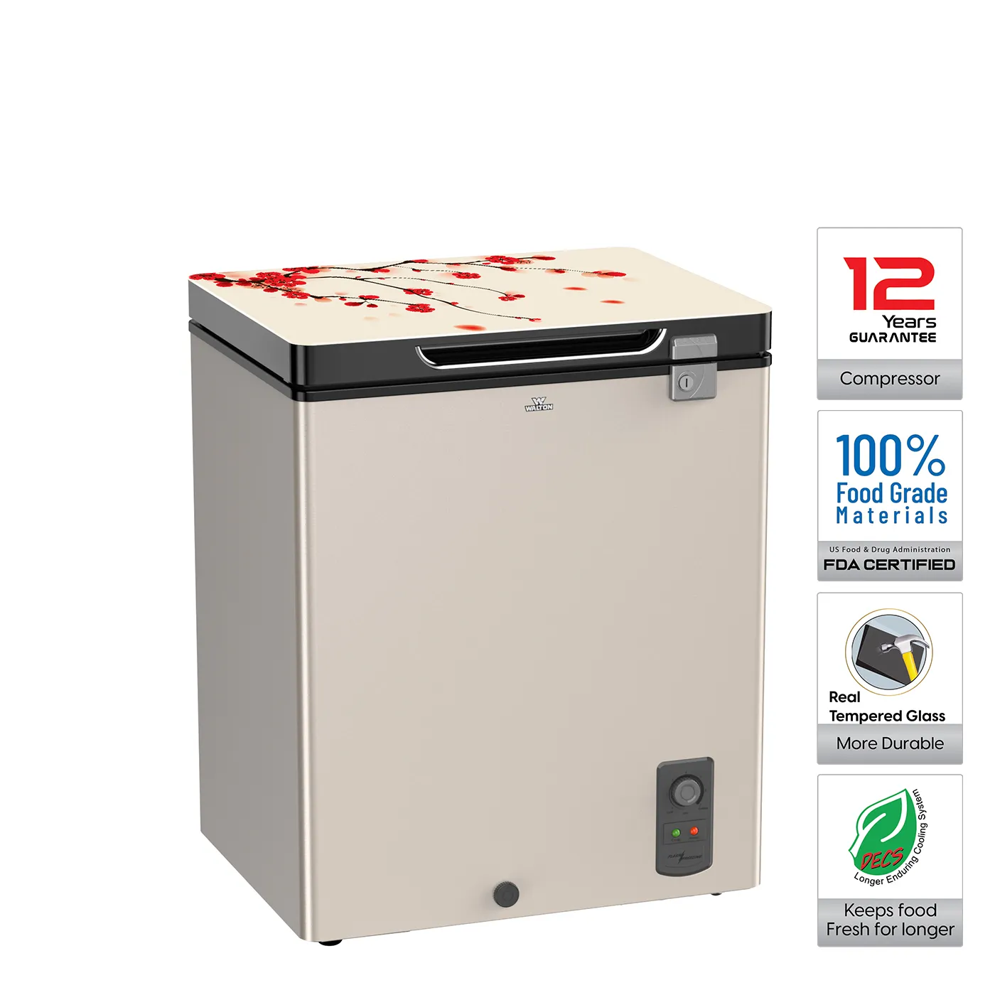 Walton 125L (4 CFT) Direct Cool Deep Freezer - WCF-1B5-GDEL-XX Walton 125L (4 CFT) Direct Cool Deep Freezer - WCF-1B5-GDEL-XX