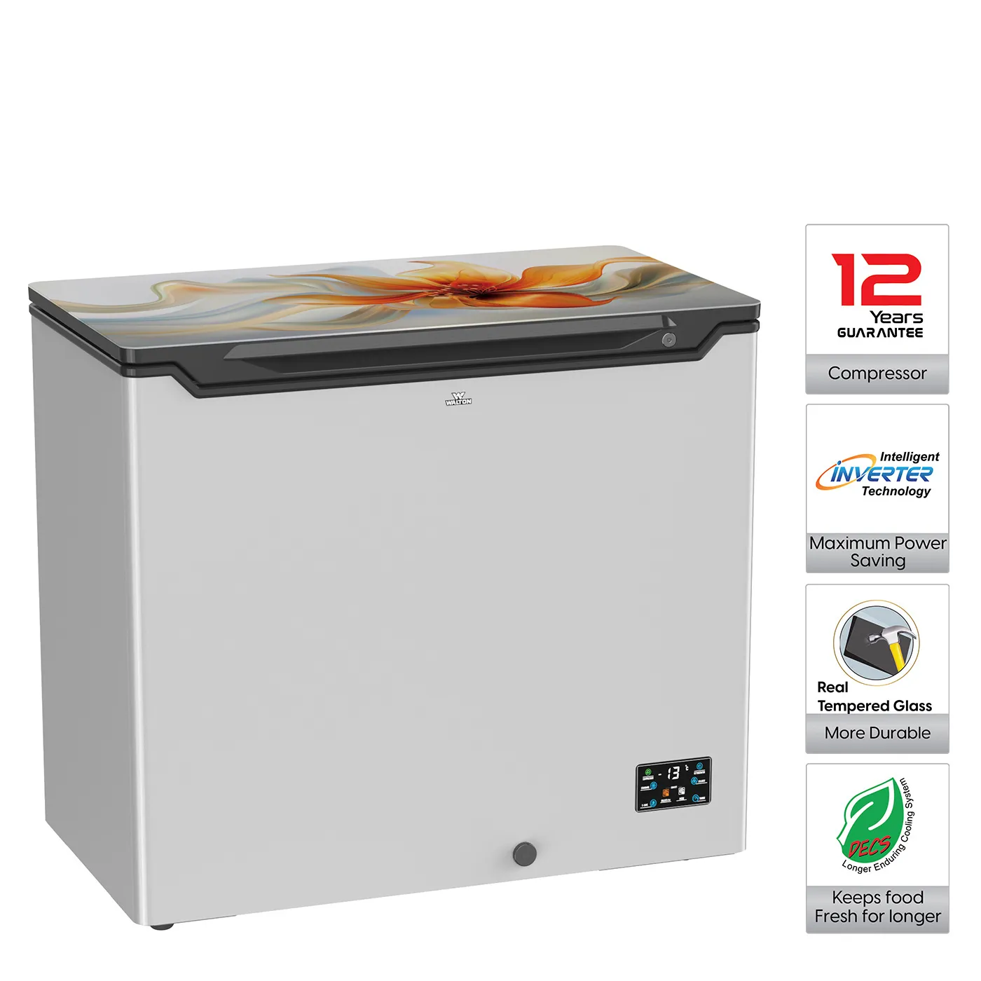 Walton 7 CFT (210L) Eco-Friendly Inverter Deep Freeze - WCF-2A0-GSRE-XX-P Walton-7-CFT-210L-Eco-Friendly-Inverter-Deep-Freeze-WCF-2A0-GSRE-XX