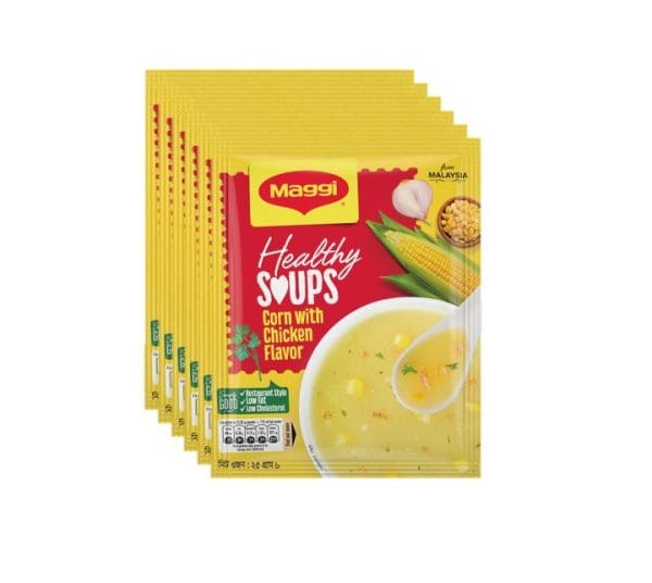 Nestle Maggi Healthy Soups Corn With Chicken Flavor - 25Gm ( 6Pcs Combo) - Image 2