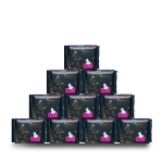 Queen Plus Sanitary Napkin - Wings system - Ultra Thin - 100% Cotton - Combo of 10 Pack - 100 Pads - Image 2