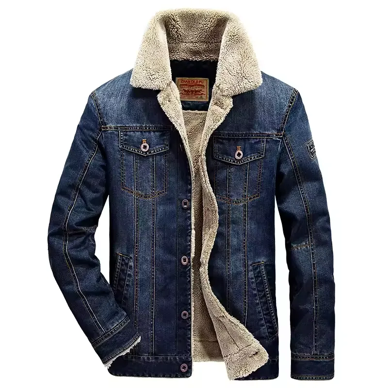imgi_33_Sd65a1b5c1a9c450cba133c62536d7552J.jpg_960x960q75.jpg_ Winter Men's Denim Jacket Oversized Fur Coat Warm Thicken Highstreet Casual Jean Jacket Men Clothing Overcoat 6xl A8F7007 - Image 1