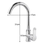 Kitchen Faucet Hot And Cold Vegetable Wash Basin Dishwashing Pool Sink Household Splash-proof Boosting Hot And Cold Faucet - Image 5