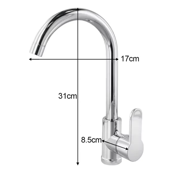 Kitchen Faucet Hot And Cold Vegetable Wash Basin Dishwashing Pool Sink Household Splash-proof Boosting Hot And Cold Faucet - Image 5