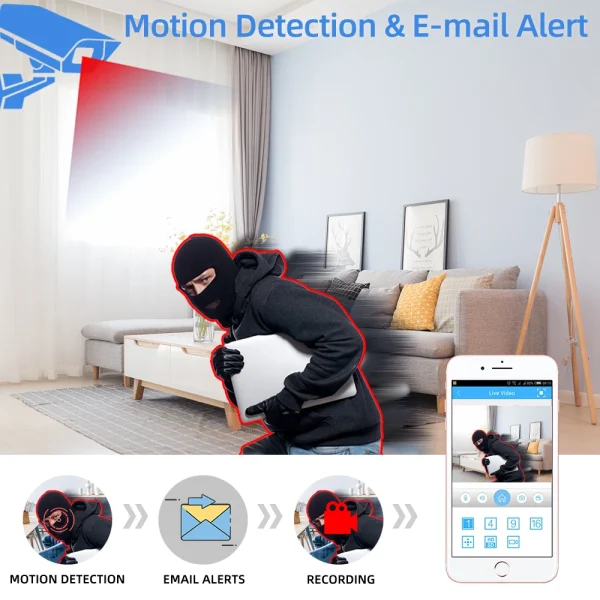 Outdoor Waterproof Tuya Smart Home Surveillance IP Camera WIFI Audio 5MP Wireless CCTV Dome Camera Smart Life APP Multi Users - Image 2