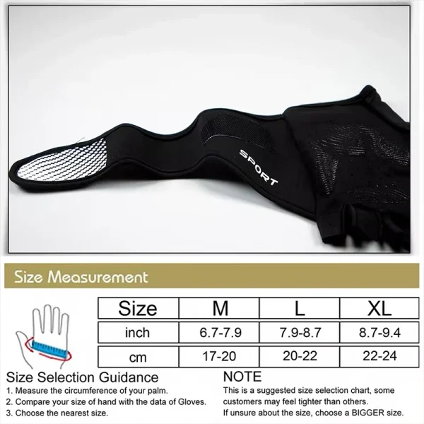 1 Pair Workout Gloves - Gym Weight Lifting Gloves with Wrist Wrap Support,Full Palm Protection & Extra Grips for Fitness,Pull-up - Image 5