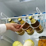 Kitchen Supplies Refrigerator Organizer Rack Inside Shelf Beer Wine Bottle Holder Rack Kitchen Storage Shelves Accessories Tools - Image 2