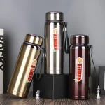 High-quality business tea cup with handle, 800ML insulated water bottle, leak-proof for hot tea, coffee, and cold drinks - Image 3