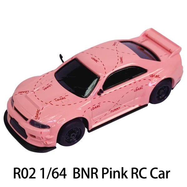 LDARC R02 1/64 Scale Mini RC Sports Car - RTR/BNR, Tabletop Remote Control Racing, Ideal Gift for Adults and Children - Image 4