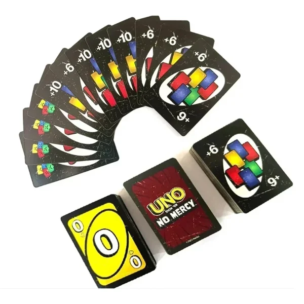 Uno No Mercy Metal Box Paper Box Game Board Games Table Family Party Entertainment UNO Cards Toy Children Birthday New Year Gift - Image 3