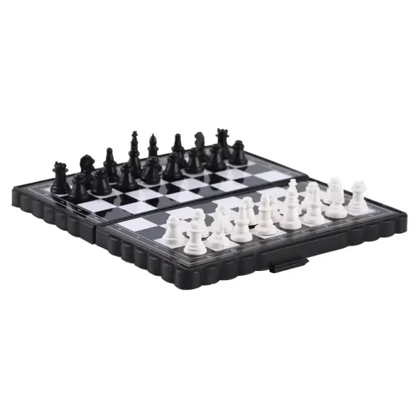 1 Box Of Foldable Magnetic International Chess Set With Plastic Chessboard Board Game , Ideal Tabletop Game For Family Gathering - Image 2