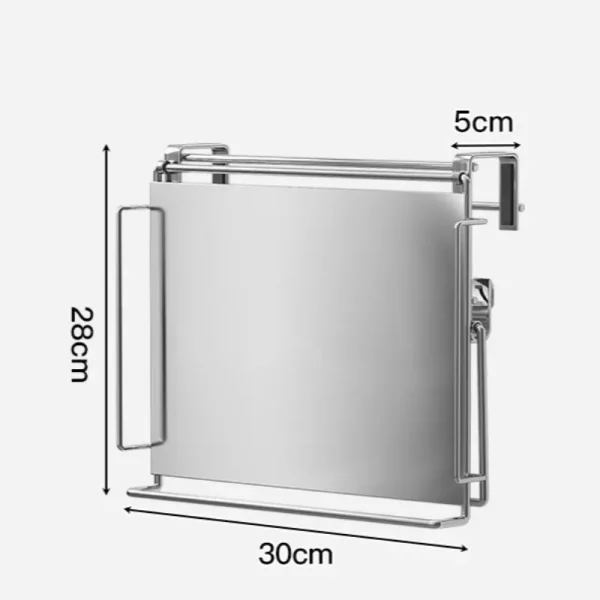 Stainless Steel Foldable Countertop Storage Rack, Space-saving, Can Be Used To Extend The Countertop In Bathrooms and Kitchens - Image 4