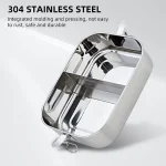 Stainless Steel Lunch Box With Removable Dividers 850ML Stainless Steel Lunch Box For Kids And Adults Dishwasher Safe - Image 2
