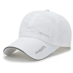 Quick Drying Solid Baseball Cap, Sunscreen Breathable Adjustable Cycling Hiking Fishing Sports Trucker Hat For Women & Men