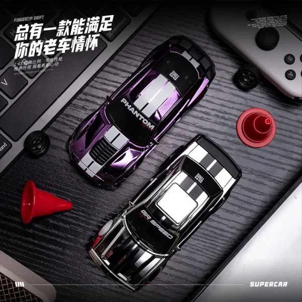 1/43 Scale Remote Control Drift Car High-Speed 4WD Racing Car with Full-Scale Gyroscope for Boys Remote Control Toy Gift - Image 2