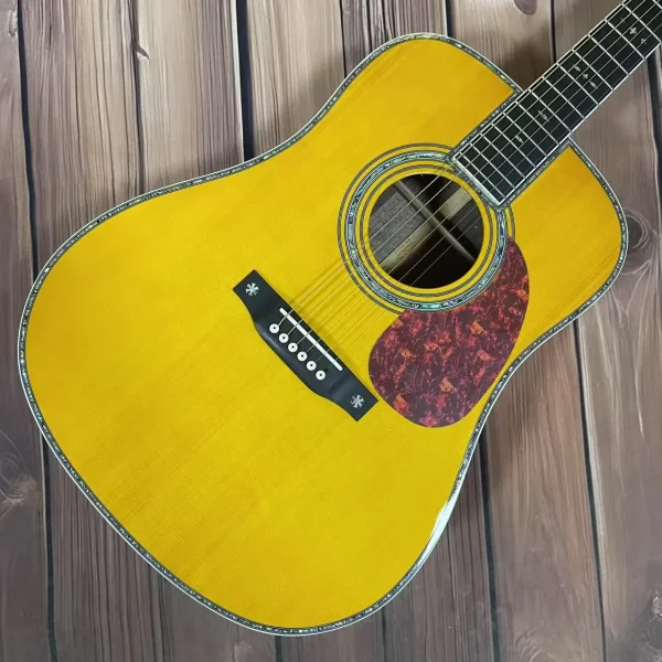 41 inch  D42 series  Solid wood spruce panel  Rosewood fingerboard  6-string high-quality acoustic guitar - Image 2