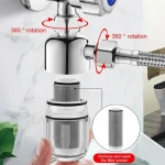 Stainless Steel Pre Water Purification Anti-scaling Universal Kitchen Tap Filter Healthy Water Clean Bathroom Shower Accessories - Image 2