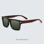 Wood Sun Glasses Man Natural Wooden Sunglasses Women Eyeglasses Polarizing Glasses UV Protection Eyewear Oi9909 - Image 3