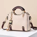 Woman shoulder bag Large capacity Handbag for Women Crossbody bag Lychee pattern Portable bucket bag ladies messenger bags