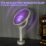 Six in One Mosquito Swatter Mosquito Swatter With Adjustable Angle Rechargeable Household Mosquito Repellent Electric Fly