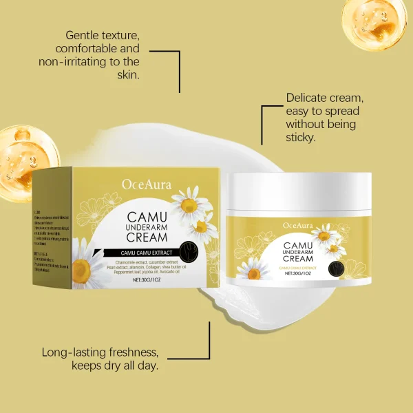 Underarm Care Deodorant Cream Prevent Body Odour Sweat Armpit Odor Clean Fresh Armpit Keep Dry Cool Not Irritating Armpit Cream - Image 2