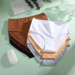 4Pcs/Set Comfort Cotton Panties Women High Waist Briefs Seamless Underwear Breathable Underpants Plus Size Panty S-2XL Intimates - Image 2