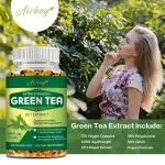 Green Tea Capsules - with 98% Polyphenols, 50% EGCG - Burns Fat, Boosts Metabolism, Appetite Suppressant, Antioxidant - Image 4