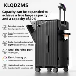 KLQDZMS Luggage Front Opening Boarding Box Large Capacity Trolley Case 20"22"24"26"28"30 Inch Strong and Durable Suitcase - Image 4
