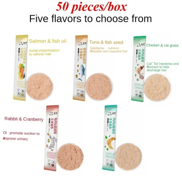 Pet Treats Interactive Rewards Salmon Cat Food Kitty Snacks Cat Fattening Cheeks Cat Staple Food Cat Snacks Training Reward - Image 2