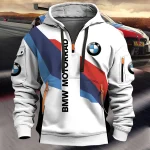 2025 BMW High Quality Hoodie Shoulder Down Large Men's and Women's Loose Sweatshirt Fashion Hoodie BMW Thickened Velvet Hoodie - Image 4