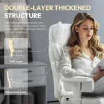 Big and Tall Office Chair with Pocket Spring Cushion,High Back Computer Gaming Chairs with Adjustable Armrests Lumbar Support - Image 3