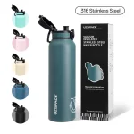 UZ 1L Thermos Bottle Double-Walled Insulated 316 Stainless Steel Thermal Mug Tumbler Vacuum Flasks Hot&Cold Sports Water Bottle - Image 2