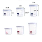 760ml Airtight Leakproof Cereal Dry Food Storage Container Transparent Polypropylene Plastic Waterproof Safe for Family - Image 2