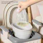 Bedside Commode Toilet Maternity Toilet Foldable Bedside Commode Fall Odor Proof Portable Toilet Bedside Commode Chair for Adult - Image 2