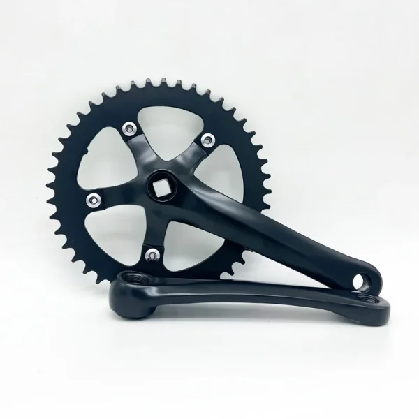 Fixed Gear Bicycle Racing Single Speed 44T Crankset Aluminum Alloy 170mm Crank Carbon Steel Disc Fixie Bike Cycling Accessories - Image 5