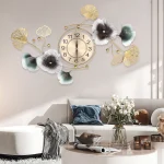 Silent Movement Wall Clock: High-Quality Metal Hands, Nordic Charm & Light Luxury Design, Perfect for Living Rooms, Offices - Image 2
