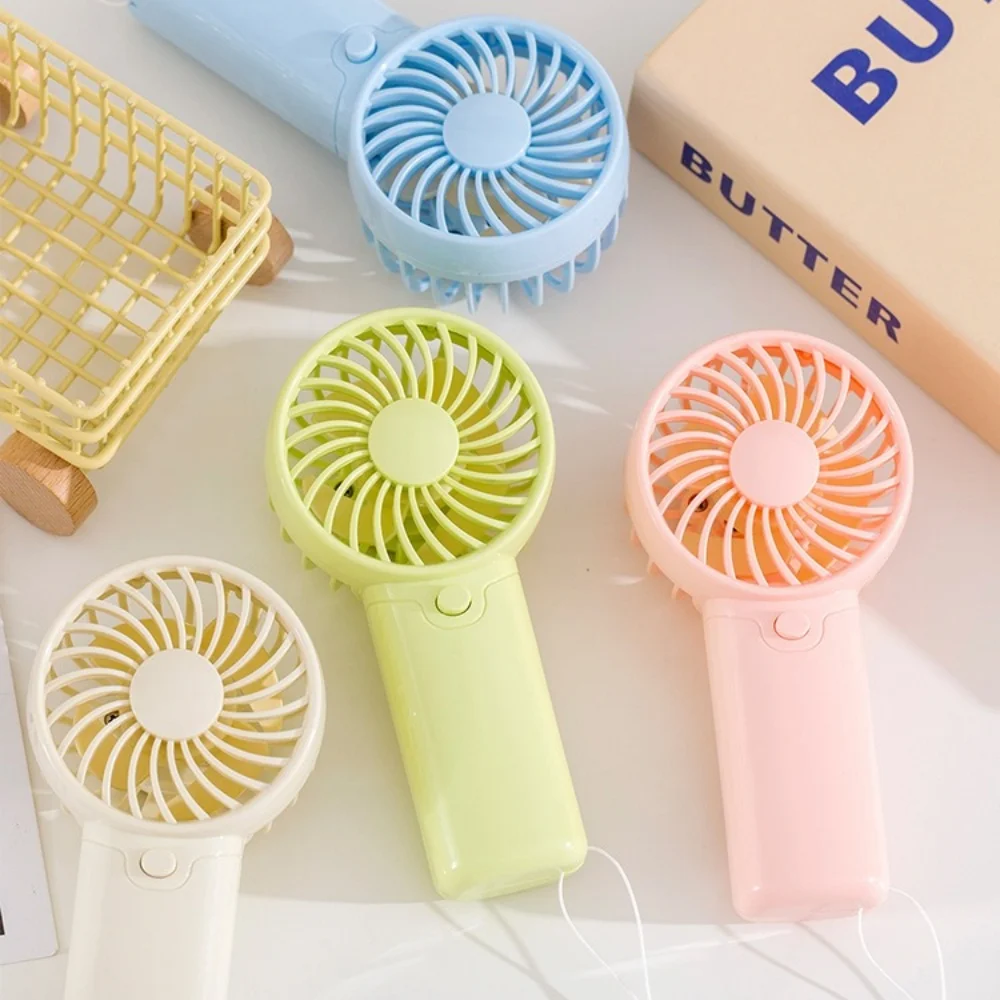 kf-S2de05ad7e127461ebfdbbf0f3877704a7 Portable Cute Handheld Fan Mini Fan Lightweight Handy Fan Pocket Low Noise Small Electric Fan For Student Gift Outdoor Sport Fan - Image 1