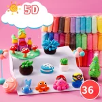 Ultra-light clay for primary school students 36 colors, playdough DIY children's toy clay set