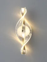 LED Modern 1PC Gold/Black Acrylic wall Lamp,Lustre Hallway, Bedroom,Living room,Bedside lamps room decor,Wall decoration items - Image 5