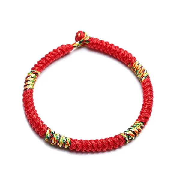 2025 Dragon Year Broken Tai Sui Hand-woven Red Rope 18cm Bracelet Amulet Tantric Ping An Knot Handstring Brings Good Luck Gift - Image 5