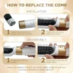 5 In 1 Electric Hair Brush Hair Dryer For Dyson Airwrap Automatic Curler Hair Straightener Hot Air Comb Hairdressing Appliance - Image 4