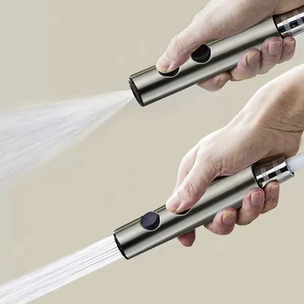Handheld Toilet Bidet Faucet Rain Sprayer Stainless Steel Dual Button Bidet Sprayer Set Handheld Sprayer Shower Self-Cleaning - Image 4