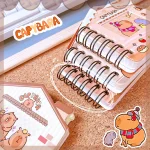 kawaii Stationery office supplies Portable mini notebook cute capybara journal Diary school notebooks for kid Notepads for notes - Image 3