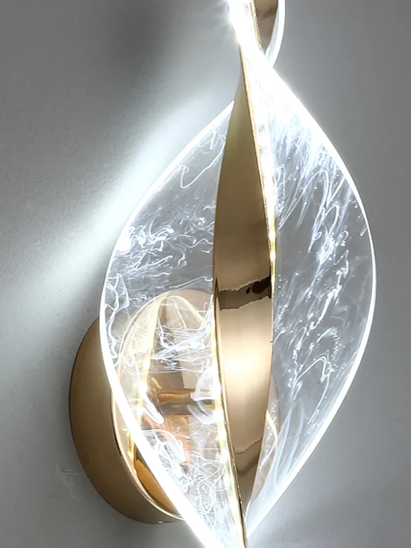 LED Modern 1PC Gold/Black Acrylic wall Lamp,Lustre Hallway, Bedroom,Living room,Bedside lamps room decor,Wall decoration items - Image 4
