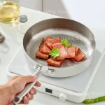 20/24/28cm Frying Pan Non-stick Wok Titanium Stainless Steel Home Egg Steak Skillet Induction Cooker Gas Stove Kitchen Cookware - Image 3