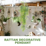2Pcs Simulated Bamboo Leaf Hanging Plant Artificial Vine Greenery Wall Hanging Decoration for Home Garden Party Office Decor