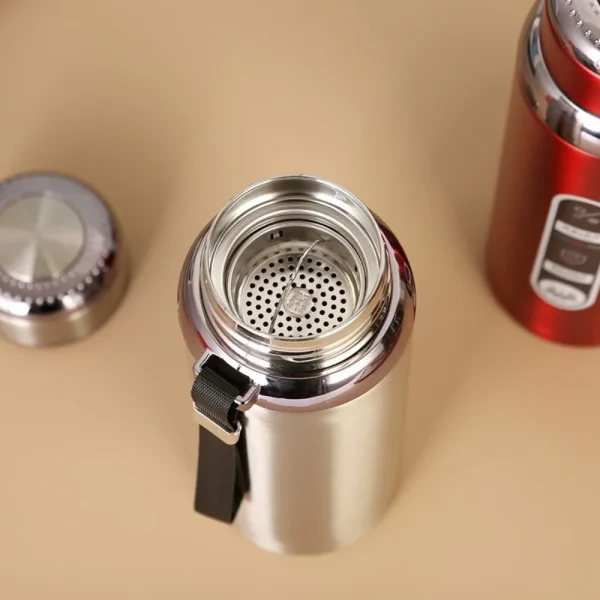 High-quality business tea cup with handle, 800ML insulated water bottle, leak-proof for hot tea, coffee, and cold drinks - Image 2