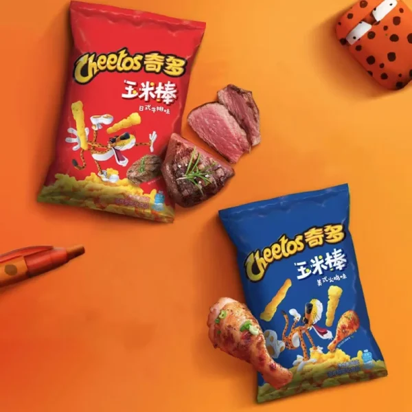 Cheetos Crunchy Corn Snacks 1.77oz(50g)*2 Packs Office Satisfying Snacks and Casual Snacks - Image 3
